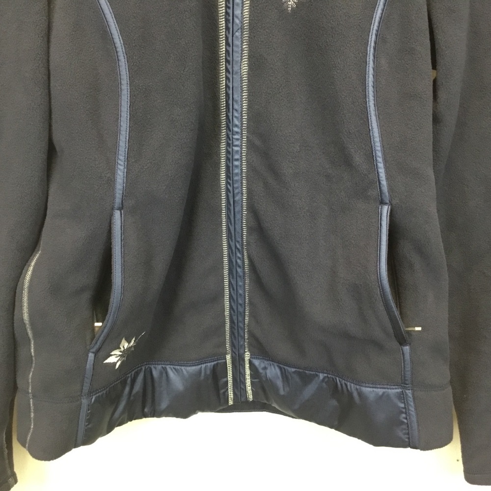 Alp N Rock Embroidered Zip Up Fleece Hoodie Snowflakes Chill Gorpcore Ski Size S - Picture 5 of 13